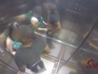 Sorayyaa e leo ogro foram pegos fudendo no elevador